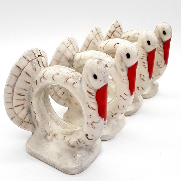 Thanksgiving Turkey Napkin Holder Set of 4 - Picture 8 of 8